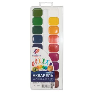 Акварель 18цв Луч Классика б/кист пласт коробка