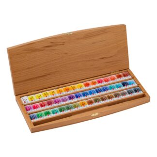 Акварель 48цв Белые ночи кювет по 2,5мл, кисть бук