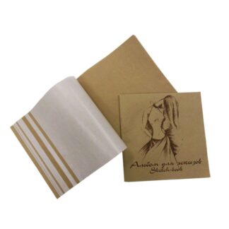 Альбом для эскизов «Мода», 70 - 78 г/м2, 210х210 мм, 40 л, с калькой, крафт