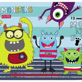 Альбом для рисования 12л, А4, скрепка МИКС-98 TM"Profit"