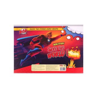 Альбом для рисования 12л, А4, скрепка НАСТОЯЩИЙ ГЕРОЙ обл.-офс.,бл-офс. TM"Profit"