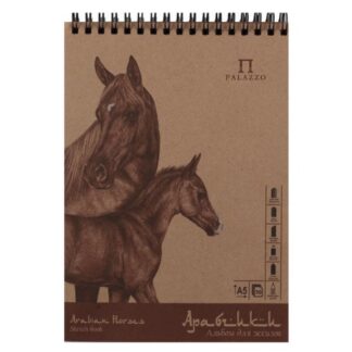 Альбом на спирали для эскизов «Арабчики», 70 - 78 г/м2, А4, 50л, на картонной подложке, крафт