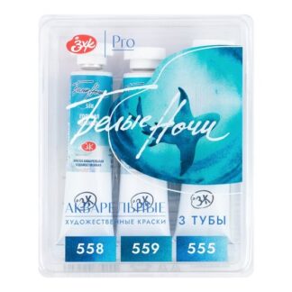 Белые Ночи Набор акварель пластиковый коррекс Глубина 3 тубы x10мл