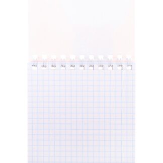 Блокнот 40л А6 гребень клетка СМЕШНЫЕ КОШЕЧКИ ассорти, мелов. обл.,бл. офс "Profit"