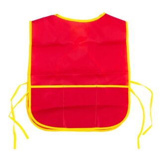 Цветик Фартук двухсторонний с карманом, 450x370, 100% полиэстер, красный