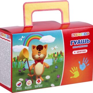 Цветик Набор гуашь пальчиковая, 6 шт х80 мл