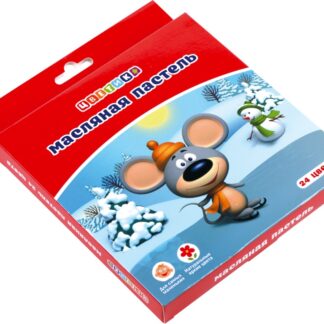 Цветик Набор масляной пастели, 24 цвета, картонная упаковка