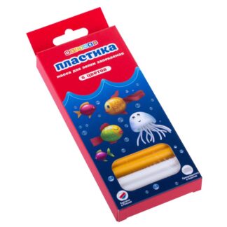 Цветик Набор пластики  для лепки, 120гр, 6 цветов