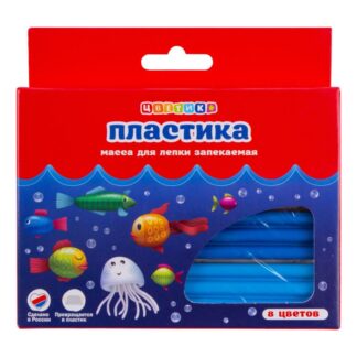 Цветик Набор пластики  для лепки, 160гр, 8 цветов