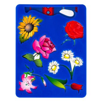 Цветик Трафарет "Цветы", 15,5х20 см