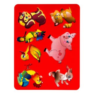 Цветик Трафарет "Домашние животные", 15,5х20 см