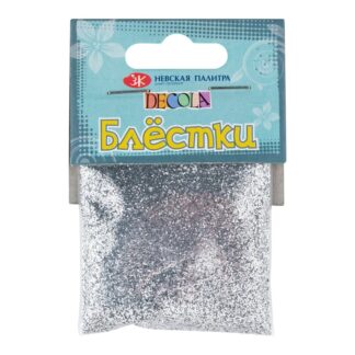 Decola Блестки декоративные,  размер 0,2 мм, 20 г, серебро