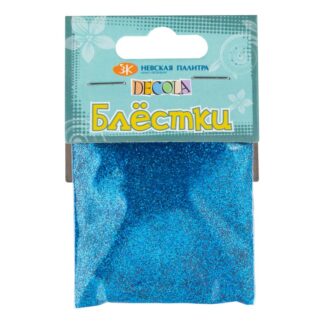 Decola Блестки декоративные,  размер 0,3 мм, 20 г,  небесно-голубой