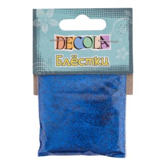 Decola Блестки декоративные,  размер 0,3 мм, 20 г, синий