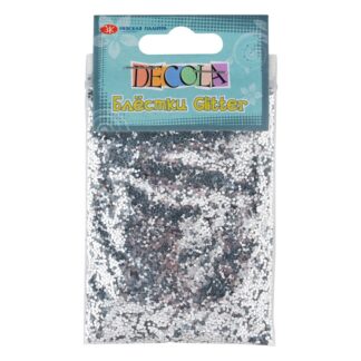 Decola Блестки декоративные,  размер 1 мм, 20 г, серебро