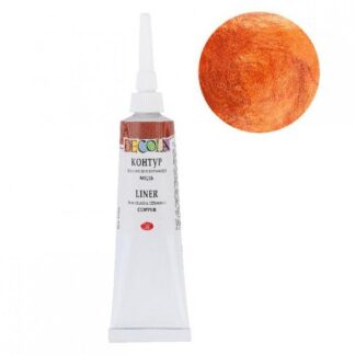 Декола акрил контур стекло/керамика 18 мл Медь