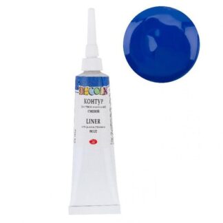 Декола акрил контур стекло/керамика 18 мл Синий