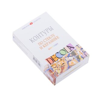 Декола Набор акрил контуров стекло/керамика цветные картон  4 шт х18мл