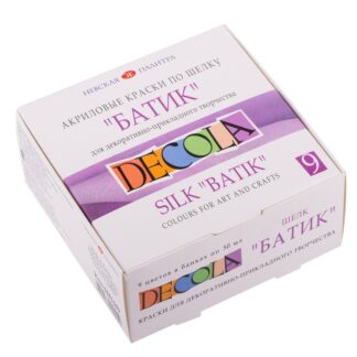 Декола Набор акрил шелк/батик картон 9 шт х50 мл