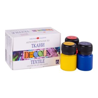 Декола Набор акрил ткань картон 6 шт х20 мл