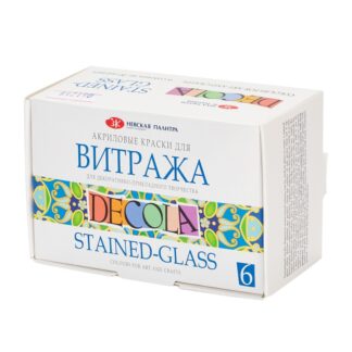 Декола Набор акрил витраж картон 6 шт х20 мл