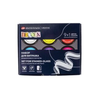 Декола Набор акрил витраж/контур картон 9 шт х20 мл