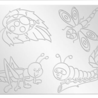 Доска для лепки А5 с трафаретом Луч