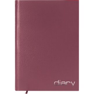 Ежедневник недатированный Attomex A5 (140x210 мм) 320 стр, офсет 65 г/м, бумвинил, фольга, бордовый