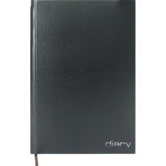 Ежедневник недатированный Attomex A5 (140x210 мм) 320 стр, офсет 65 г/м, бумвинил, фольга, черный