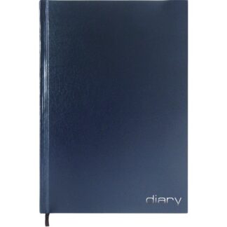 Ежедневник недатированный Attomex A5 (140x210 мм) 320 стр, офсет 65 г/м, бумвинил, фольга, т-синий