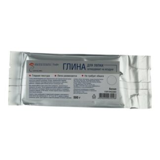 Глина для лепки cамозатвердевающая "Сонет", 500г, белая