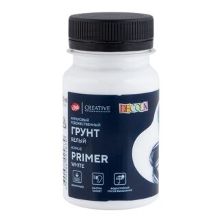 Грунт акриловый художественный Белый 100мл Декола
