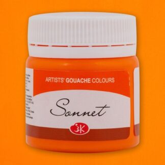Гуашь 100мл Сонет Оранжевая