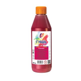 Гуашь Луч 500мл Классика рубин в пласт.бутылке