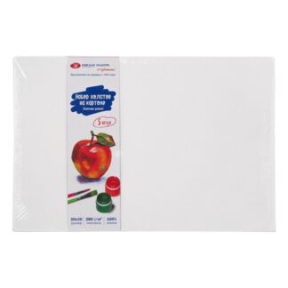 Холст грунтованный на картоне Я - Художник! (акрил), набор 5шт 20*30