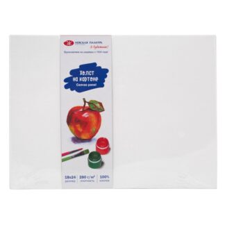 Холст грунтованный на картоне Я - Художник! (акрил),18*24 см