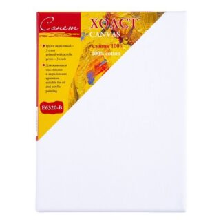 Холст на подрамнике Сонет 18х24см, хлопок 100%, 440 г/м2, акриловый грунт, крупное зерно