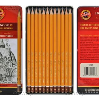 Карандаши ч/г KOH-I-NOOR 1500, 8В-2Н, набор 12шт