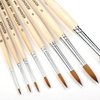 Кисть Колонок (имитация)  №00 круглая, короткая ручка