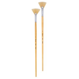 Кисть Щетина  №8 (9мм) Сонет веерная, длинная ручка