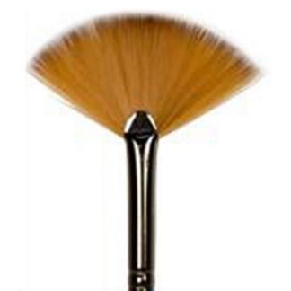 Кисть Синтетика  №4 (6 мм) Сонет веерная двухцветная, короткая ручка