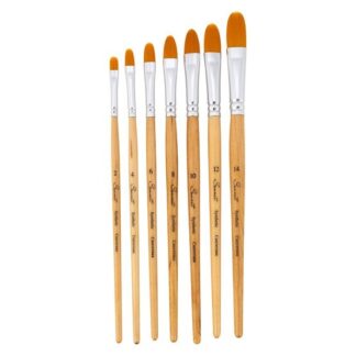 Кисть Синтетика №4 (6,5 мм) Сонет овальная, короткая ручка