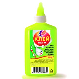 Клей ПВА-М 125гр Луч, желтый флакон, с дозатором