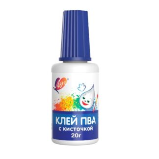 Клей ПВА-М 20гр Луч с кисточкой