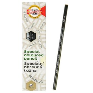 KOH-I-NOOR 3263/5 (6) Специальный карандаш для рисования на стекле, фарфоре, пластмассе и металле, 6 шт, черный