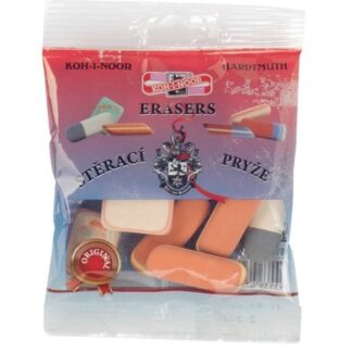 KOH-I-NOOR 6510 Набор овальных ластиков разных видов и цветов в полиэтиленовой упаковке, 50г