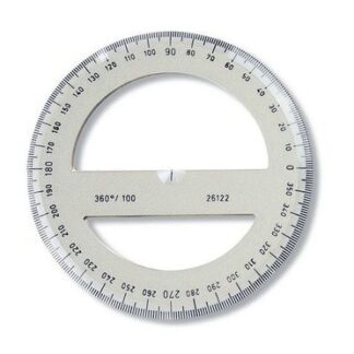 KOH-I-NOOR 746279 Транспортир 360 градусов, тип 360/100,пластик