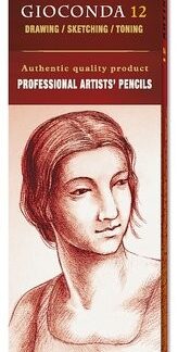 KOH-I-NOOR 8815/3 (12) Художественный карандаш "Gioconda silky", черный, твёрдый, 12 шт/уп