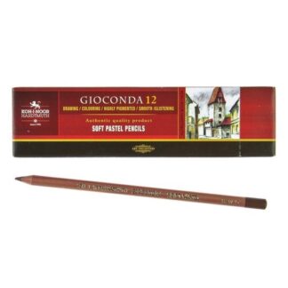 KOH-I-NOOR 8820/45 (12) Карандаш пастельный художественный "Gioconda", 12шт/уп, коричневый бежевый