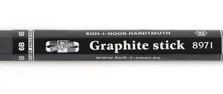 KOH-I-NOOR 8971/6B (12) Толстый чернографитный карандаш без дерева, L=115 мм, D=10,5мм, 12шт/уп